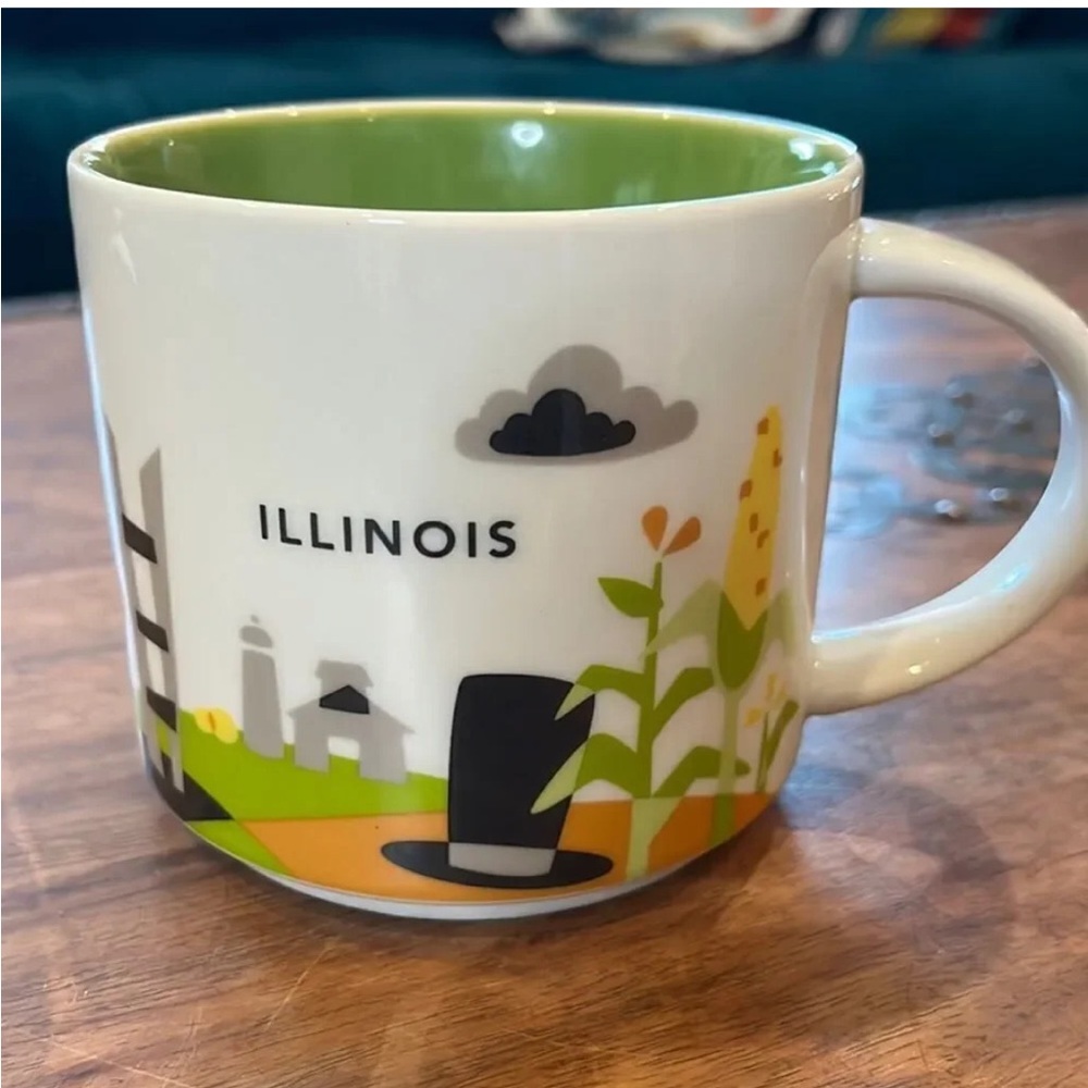 Starbucks Collectors You Are Here series Illinois Mug  14oz Coffee/ Tea Mug 2015